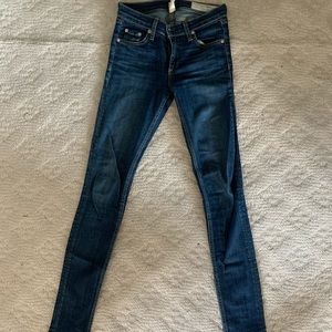 Rag and Bone skinny jeans - dark wash, size 24
